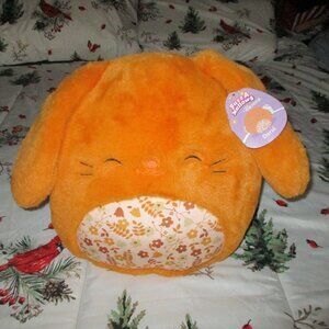 NWT Doral the Bunny Squishmallow Fuzzamallow Floral Belly 12 inch